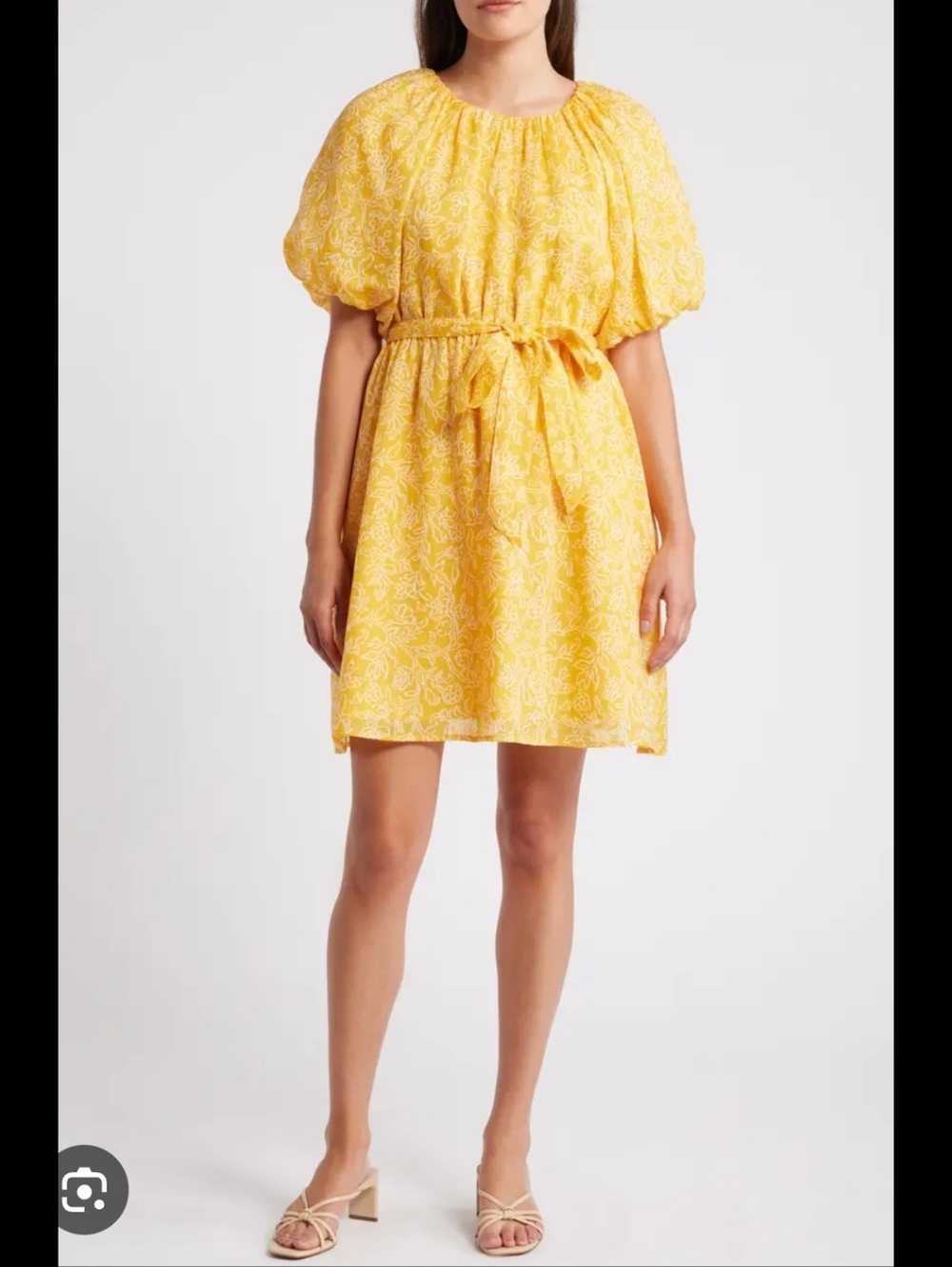 NWOT Tommy Bahama Veranda Vines Elbow-Sleeve Dress Belted Dress Small G119